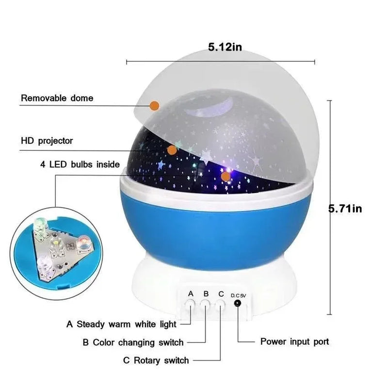 Star Master Night Light.Rotating  Projecto